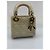 Micro Lady Dior en Charol Beige - Christian Dior Crema - vista 2