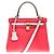 Hermès HERMES Kelly 25 Bag in Red Leather - 102545 - view 3
