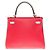 Hermès HERMES Kelly 25 Bag in Red Leather - 102545 - view 4