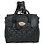 Zaino medio trapuntato Mulberry Cara Delevigne in pelle nera