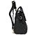 Zaino medio trapuntato Mulberry Cara Delevigne in pelle nera - vista 8
