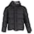 Giacca puffer in nylon nero con logo applicato Burberry