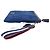 Pochette in cotone blu con logo impresso Anya Hindmarch - vista 2