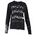 T-shirt a maniche lunghe con stampa grafica Balmain in cotone nero