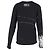 T-shirt a maniche lunghe con stampa grafica Balmain in cotone nero - vista 3