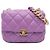 Chanel Mini Borsa in Pelle di Agnello Viola con Catena Candy Porpora