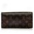 Louis Vuitton Monogram Bi-Fold Langbörse Braun Monogramm - Ansicht 4
