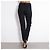 Chanel Pantalones de Detalle de Cuero Mosaico de Runway de 3$ Negro - vista 12