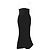 Autre Marque Trägerloses Maxikleid aus Samt und Satin schwarz