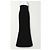 Autre Marque Trägerloses Maxikleid aus Samt und Satin schwarz - Ansicht 5
