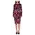 Stylisierte Blumenrobe Givenchy Resort 2019 Mehrfarben