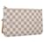 LOUIS VUITTON Damier Azur Neverfull MM Pouch LV Auth PP289  ref.2080467