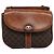 Céline Borsa a spalla in tela Macadam CELINE in pelle PVC marrone Auth BD216 - vista 13