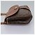 Céline Borsa a spalla in tela Macadam CELINE in pelle PVC marrone Auth BD216 - vista 3