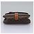 Céline Borsa a spalla in tela Macadam CELINE in pelle PVC marrone Auth BD216 - vista 5
