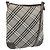 Borsa a spalla Burberry Nova Check Blue Label in nylon grigio Auth 114736 Marrone