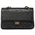 CHANEL Matelassé 25.5 Borsa a Doppio Faldone Catena Pelle di Agnello Nera Oro CC Auth PP249 Nero D'oro - vista 13