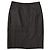 Falda midi de cuero Jaeger London negra talla M Negro