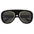 GUCCI - GG1152S - PRETO SÓLIDO BRILHANTE - ACETATO  ref.2080713
