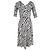 Diane Von Furstenberg Vestido envolvente de seda DvF con estampado distintivo Multicolor