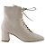 Lk Bennett Botas de couro bege com cadarço