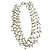 Christian Dior Collana in metallo bianco con perle Silver hardware