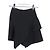 Alaïa Falda Mini Asimétrica Alaia en Poliéster Negro - vista 4