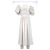 Rotate Vestido midi de mangas abullonadas Noon Puffy de Birger Christensen en poliéster blanco Crudo - vista 6