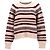 Céline Gestreifter Rundhals-Pullover Celine aus mehrfarbiger Wolle Mehrfarben