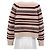 Céline Gestreifter Rundhals-Pullover Celine aus mehrfarbiger Wolle Mehrfarben - Ansicht 9
