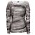 Grau gestrickter Pullover mit Camouflage-Muster von Saint Laurent - Ansicht 2