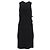 Vestido midi sin mangas de lana negra de Louis Vuitton Negro