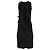Vestido midi sin mangas de lana negra de Louis Vuitton Negro - vista 8