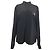 Camicia a maniche lunghe in seta nera ricamata con amore di Givenchy Nero