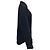 Camicia a maniche lunghe in seta nera ricamata con amore di Givenchy Nero - vista 2