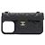 Custodia per iPhone 14 Pro Chanel Timeless Classic Line Nero