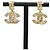 Pendientes colgantes CC vintage adornados con strass de Chanel Gold hardware
