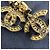 Pendientes colgantes CC vintage adornados con strass de Chanel Gold hardware - vista 11