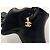 Pendientes colgantes CC vintage adornados con strass de Chanel Gold hardware - vista 13