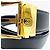 Cinturón unisex de Chanel con hebilla chapada en oro de 24 quilates Negro - vista 5