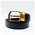Cinturón unisex Chanel con hebilla chapada en oro de 24 quilates Negro - vista 3