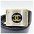 Cinturón unisex Chanel con hebilla chapada en oro de 24 quilates Negro - vista 3