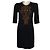 Abito Givenchy nero in viscosa con borchie dorate