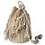 Autre Marque Borsa Cesto in Maglia di Cotone Crema