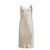 Vestido lencero L'Agence Jodie de seda crema Crudo