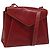 Bolsa de ombro de couro vermelho Salvatore Ferragamo Auth 98267