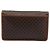 Céline Borsa a spalla in tela Macadam CELINE in pelle PVC marrone oro Auth BD213 D'oro - vista 2