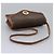 Céline Borsa a spalla in tela Macadam CELINE in pelle PVC marrone oro Auth BD213 D'oro - vista 6