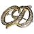 Spilla Christian Dior placcata oro Gold hardware
