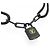 Bracciale charm nero Louis Vuitton Lockit Virgil Abloh - vista 2